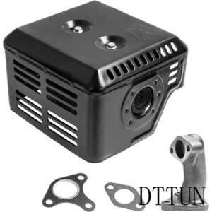 DTTUN  Muffler Exhaust Assembly Fits GX240 GX270 8HP 9HP Engine Motor Predator 301cc 270cc, Muffler Engine Parts for water pump, pressure washer,compressor, snowblower, No nuts