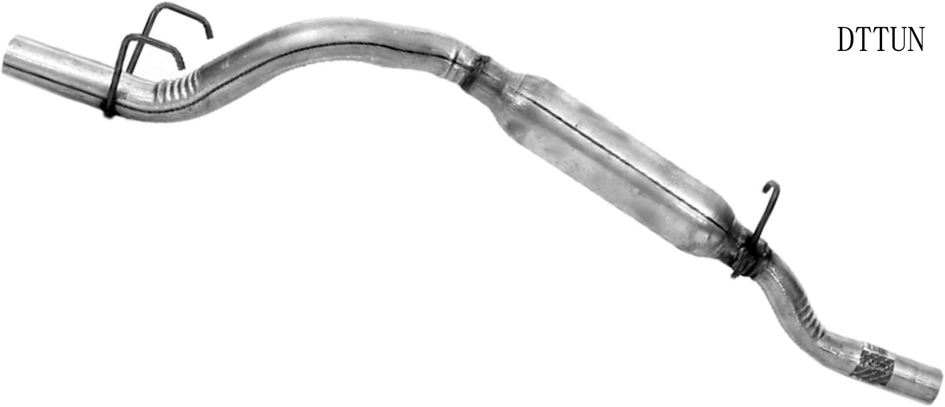 DTTUN 55275 Direct Fit Exhaust Resonator and Pipe Assembly 2.25" Inlet (OD) 2" Outlet (OD) for Buick Rendezvous